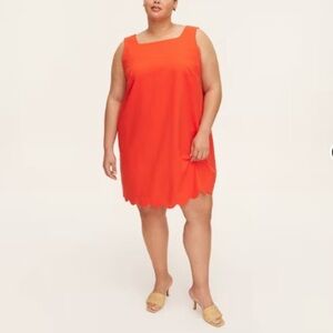 Kate Spade scalloped mini shift dress